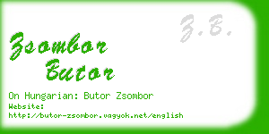 zsombor butor business card